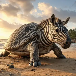 Sea turtle + Zebra